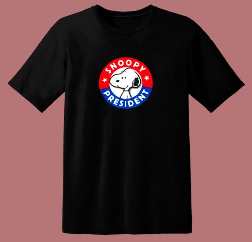 Peanuts Snoopy For President 80s T Shirt