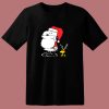 Peanuts Snoopy Woodstock Antlers Santa Claus 80s T Shirt