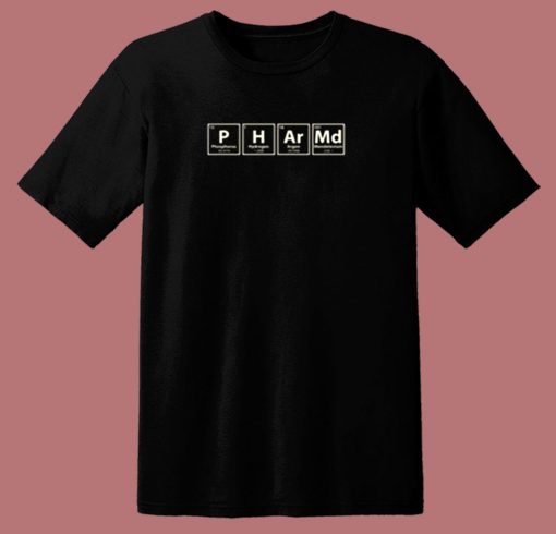 Pharmd Chemical Elements 80s T Shirt