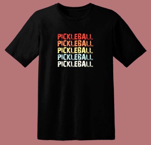 Pickleball Retro 80s T Shirt