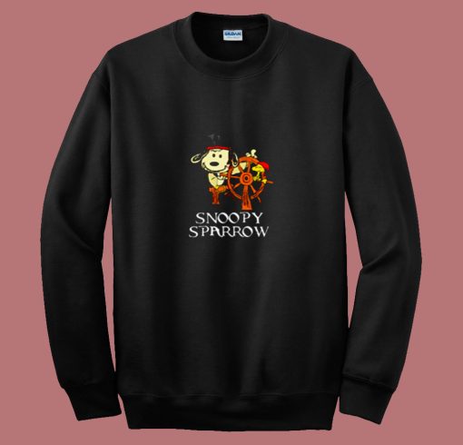 Pirates Of The Caribbean Captain Snoopy Sparrow 80s Sweatshirt