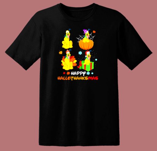 Plutos Happy Halloween 80s T Shirt