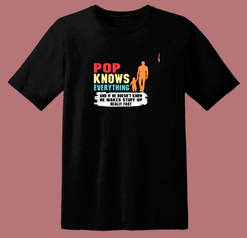 Pop Knows Everything 80s T Shirt