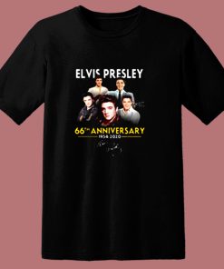 Premium Elvis Presley 66th Anniversary 1975 – 2020 80s T Shirt