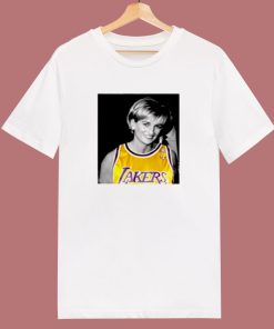 Princess Diana Wearing Los Angeles La Lakers Jersey 80s T Shirt