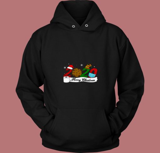 Quarantine Christmas Merry Christmas 2020 80s Hoodie