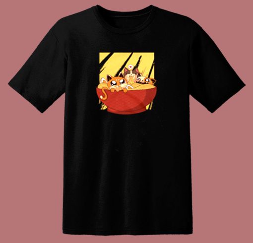 Ramen Cat 80s T Shirt