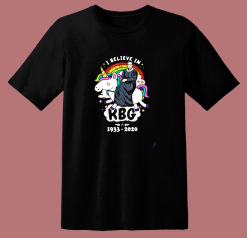 Rbg Ruth Bader Ginsburg Riding Unicorn 80s T Shirt