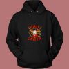 Reindeer With Pentagram And Christmas Lights 80s Hoodie