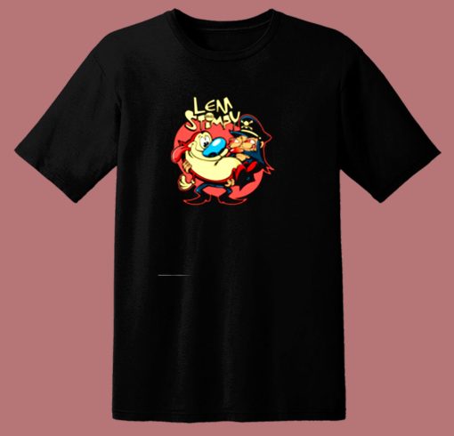 Ren And Stimpy Lem Rock Heavy Metal 80s T Shirt