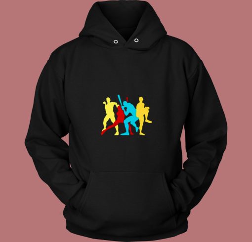 Retro Baseball Poses 80s Hoodie