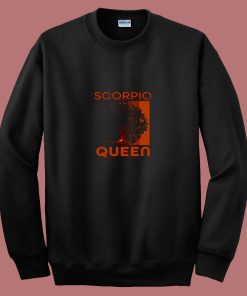 Retro Scorpio Queen Afro Woman 80s Sweatshirt