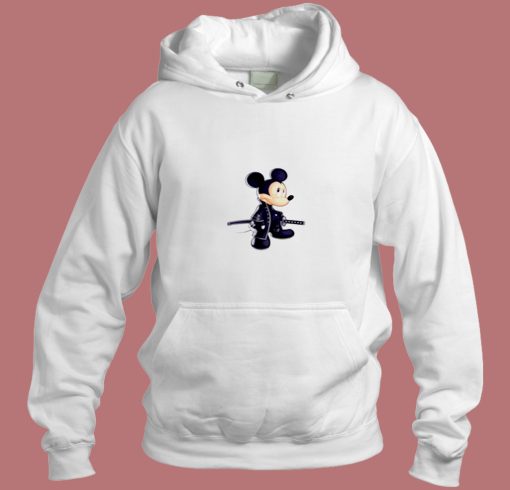 Samurai Mickey Mouse Cartoon Character Aesthetic Hoodie Style