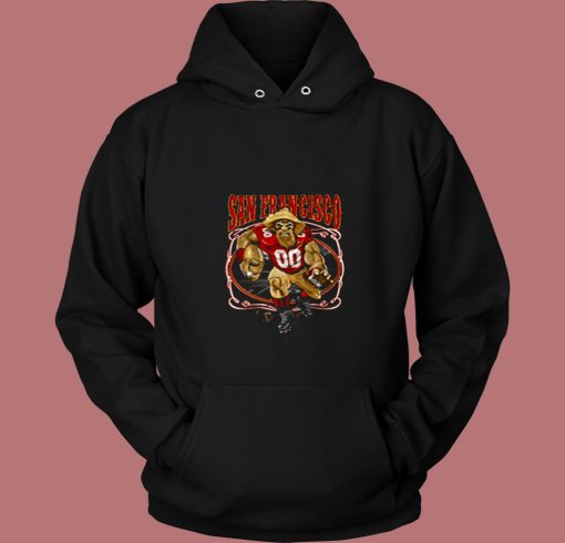 San Francisco Fan Fantasy Footballs 80s Hoodie