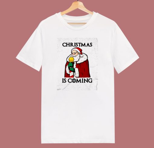 Santa Christmas Is Coming 80s T Shirt