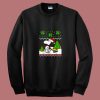 Santa Peanuts Snoopy And Woodstock 80s Sweatshirt