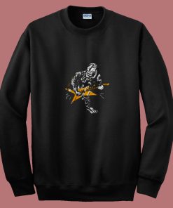 Sasquatch Playing Guitar 80s Sweatshirt