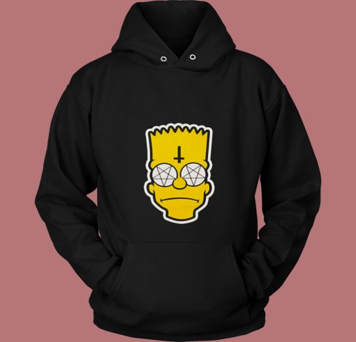 Satanic Bart Simpson 80s Hoodie