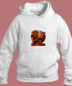 Scary Halloween Illustration Aesthetic Hoodie Style