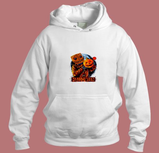 Scary Halloween Illustration Aesthetic Hoodie Style