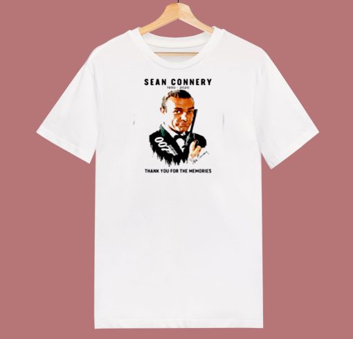 Sean Connery 007 1930 2020 Signature 80s T Shirt