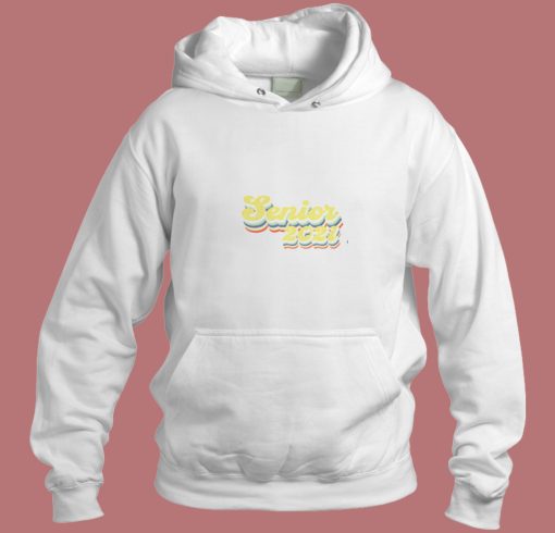 Senior 2021 Retro Graduation Aesthetic Hoodie Style