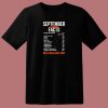 September Guy Facts 80s T Shirt