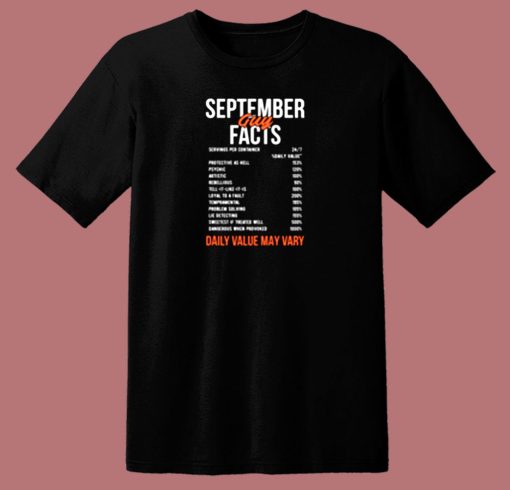 September Guy Facts 80s T Shirt