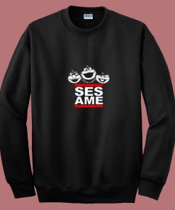 Sesame Street Characters Dmc Parody 80s Sweatshirt