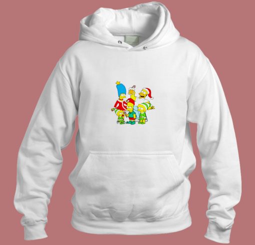 Simpsons Christmas Family And Homer With Beer Aesthetic Hoodie Style