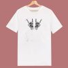 Skeleton Hands Rock N Roll 80s T Shirt