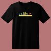 Ski Retro Human Evolution 80s T Shirt