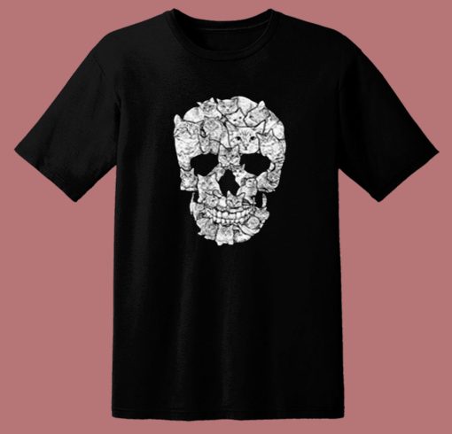 Skull Of Cats Cool 80s T Shirt