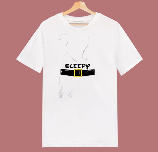 Sleepy Dwarf Halloween 80s T Shirt