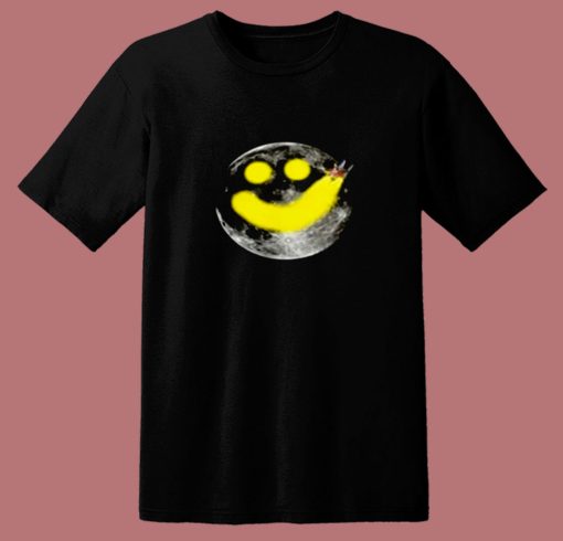 Smiley Face Happy Moon 80s T Shirt