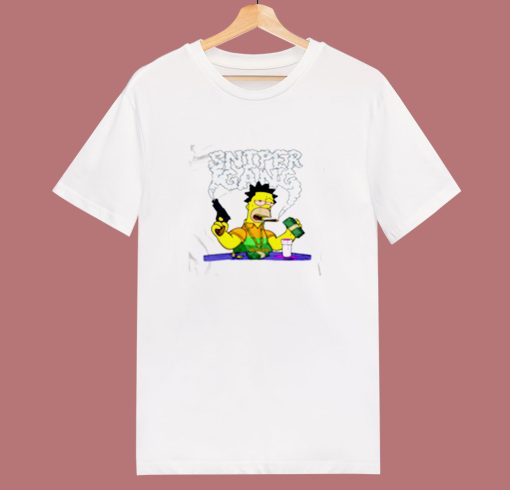 Sniper Gang The Simpsons 80s T Shirt