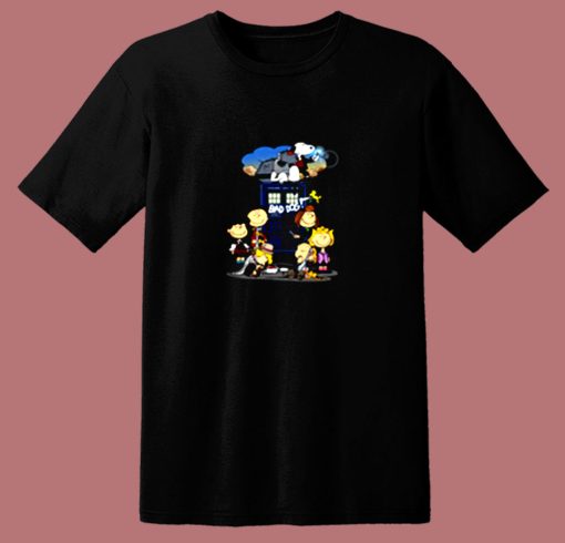 Snoopy Bad Dog Doctor Who Mashup Christmas 80s T Shirt