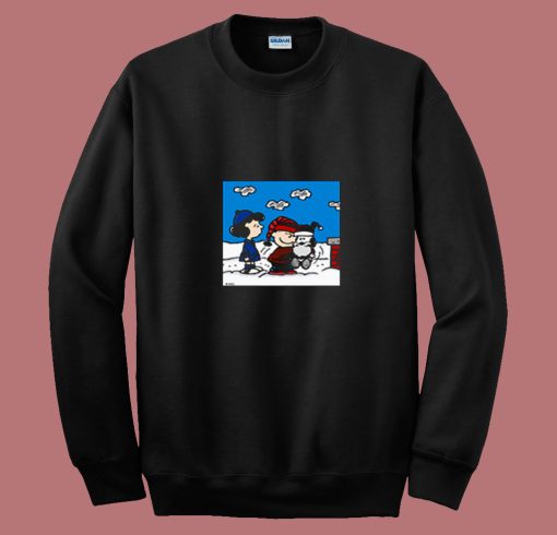 Snoopy Peanuts Santa Claus Christmas Cartoon 80s Sweatshirt