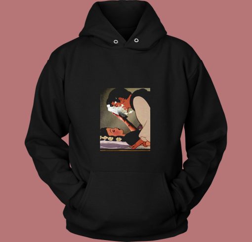 Snow White Pie Face Funny Parody 80s Hoodie