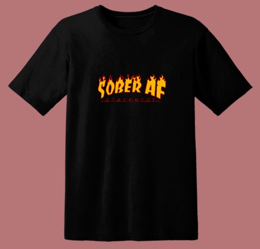 Sober Af Sobermode 80s T Shirt