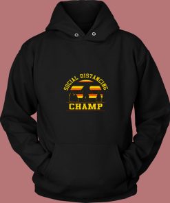 Social Distancing Funny 80s Hoodie