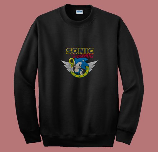 Sonic Rings And Wings Unisex 80s Sweatshirt