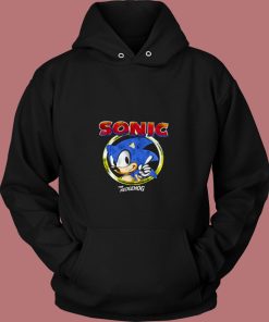 Sonic The Hedgehog Pointing Finger 80s Hoodie