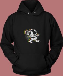 Space Astronaut Boombox 80s Hoodie