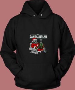 Star Christmas Baby Yoda Mandalorian 80s Hoodie