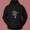 Stay Positive And Hail Satan 80s Hoodie