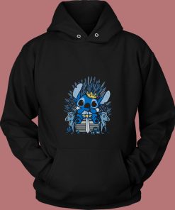 Stitch King Game Of Thrones Parody 80s Hoodie