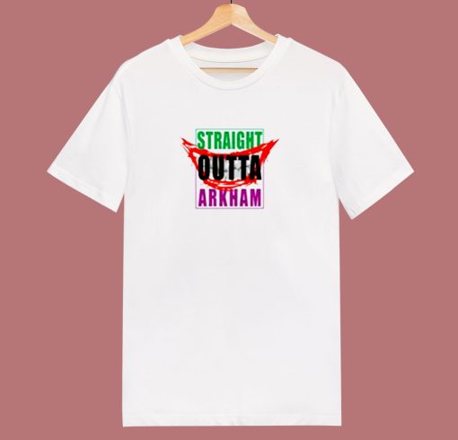 Suicide Squad Joker Straight Outta Arkham 80s T Shirt