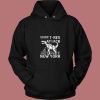 T Rex Attacks New York 80s Hoodie