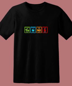 Tennis Periodic Table Gaming 80s T Shirt